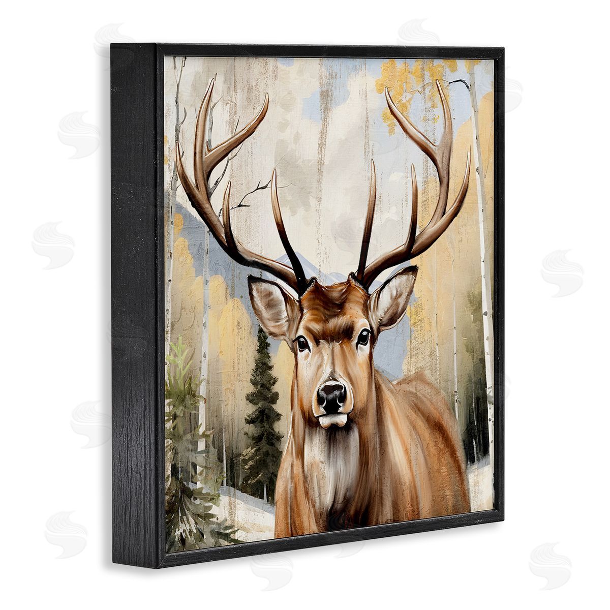 Kim Allen Mountain Walk Elk Portrait Canvas Wall Art Print
