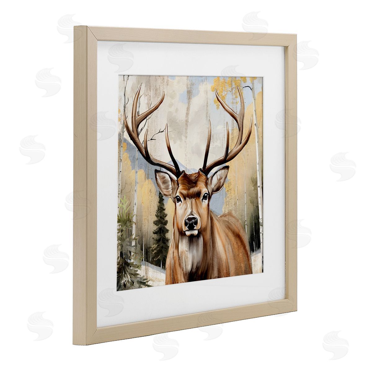 Kim Allen Mountain Walk Elk Portrait Canvas Wall Art Print