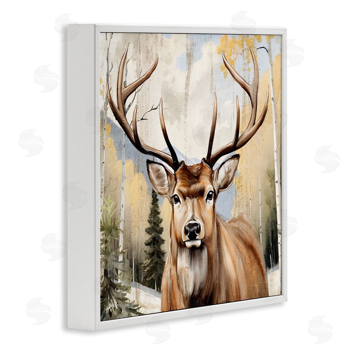 Kim Allen Mountain Walk Elk Portrait Canvas Wall Art Print