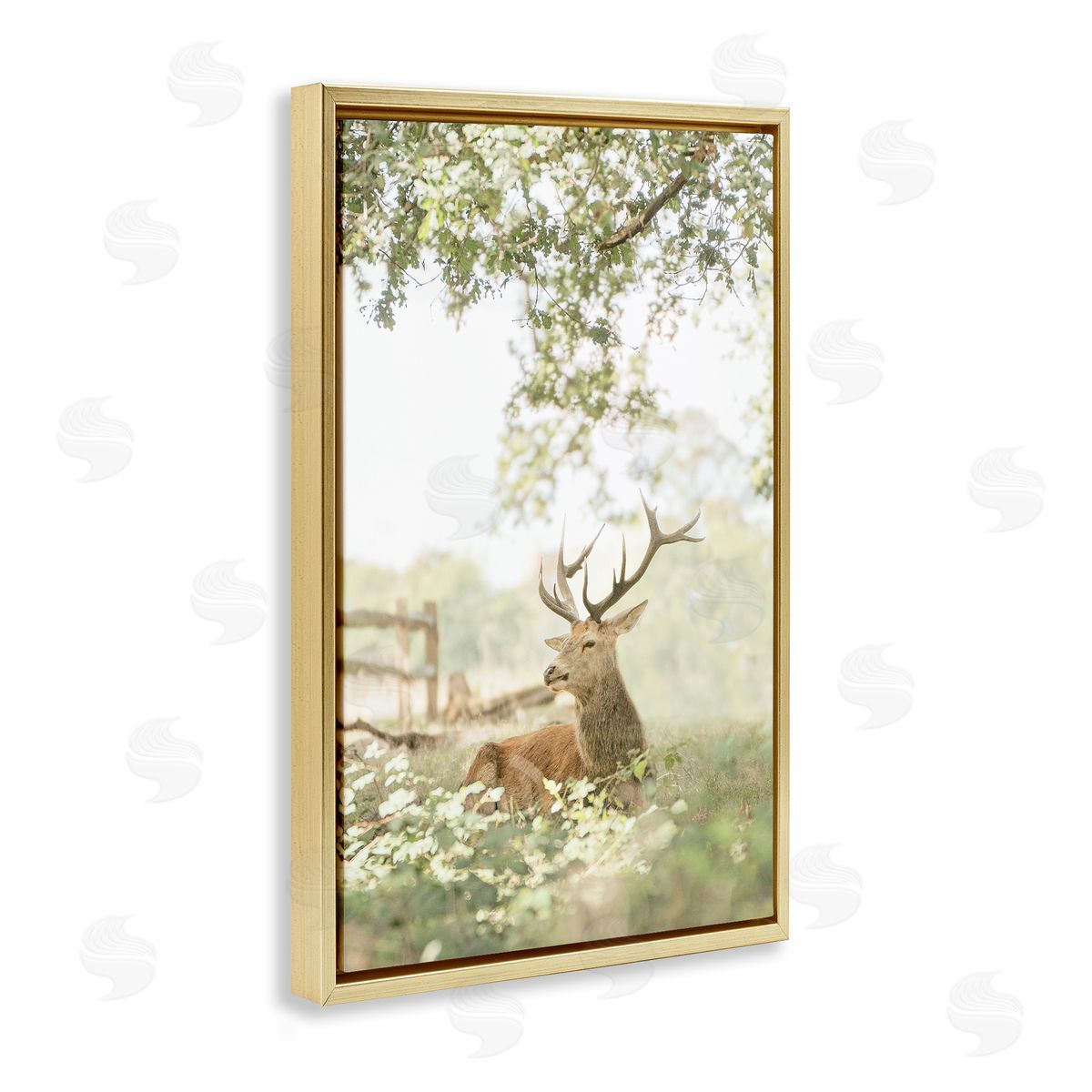 Leah Straatsma White Tailed Deer Portrait Canvas Wall Art Print