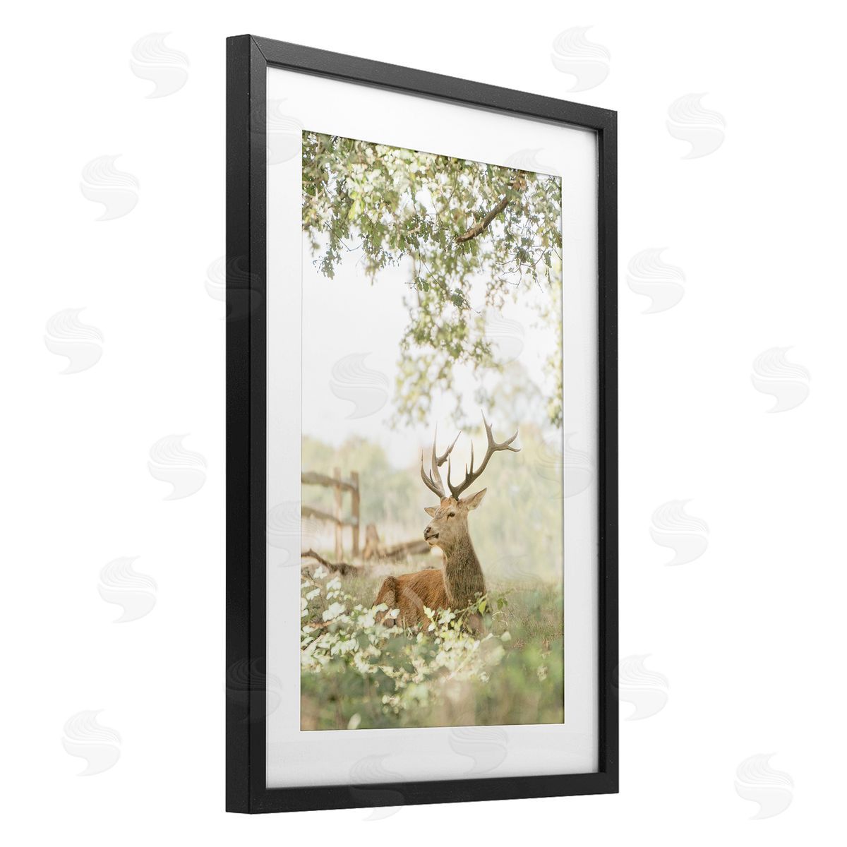 Leah Straatsma White Tailed Deer Portrait Canvas Wall Art Print