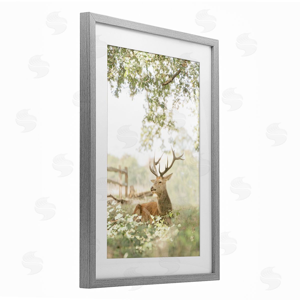 Leah Straatsma White Tailed Deer Portrait Canvas Wall Art Print