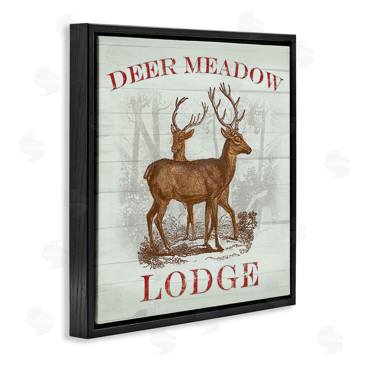 Lula Bijoux & co. Deer Meadow Lodge Canvas Wall Art Print