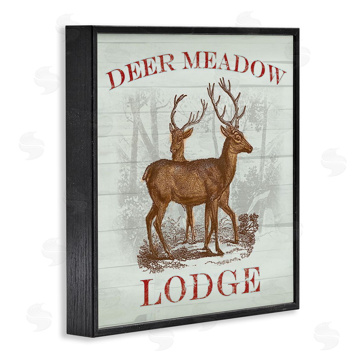 Lula Bijoux & co. Deer Meadow Lodge Canvas Wall Art Print