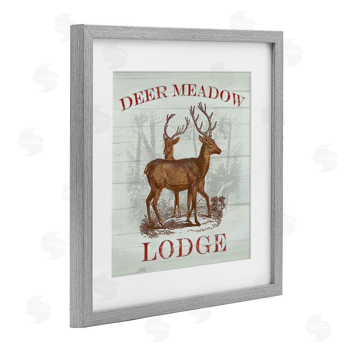 Lula Bijoux & co. Deer Meadow Lodge Canvas Wall Art Print