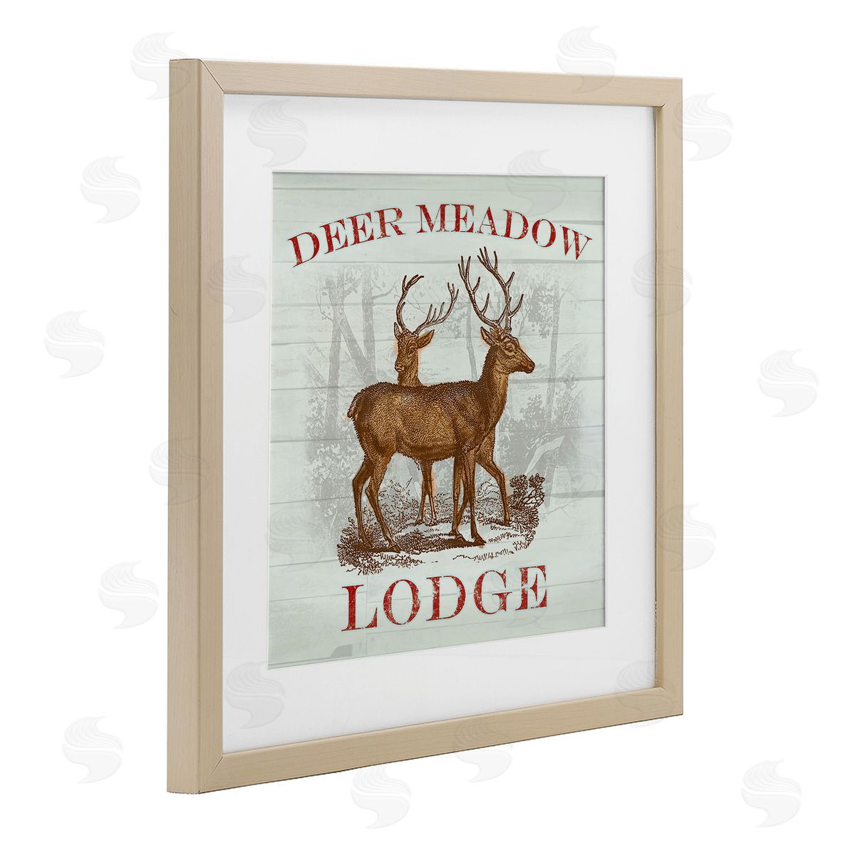Lula Bijoux & co. Deer Meadow Lodge Canvas Wall Art Print