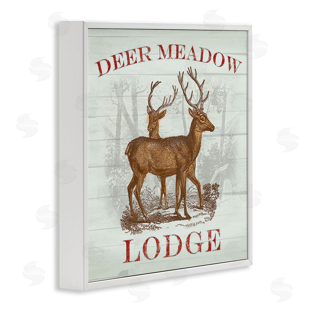 Lula Bijoux & co. Deer Meadow Lodge Canvas Wall Art Print