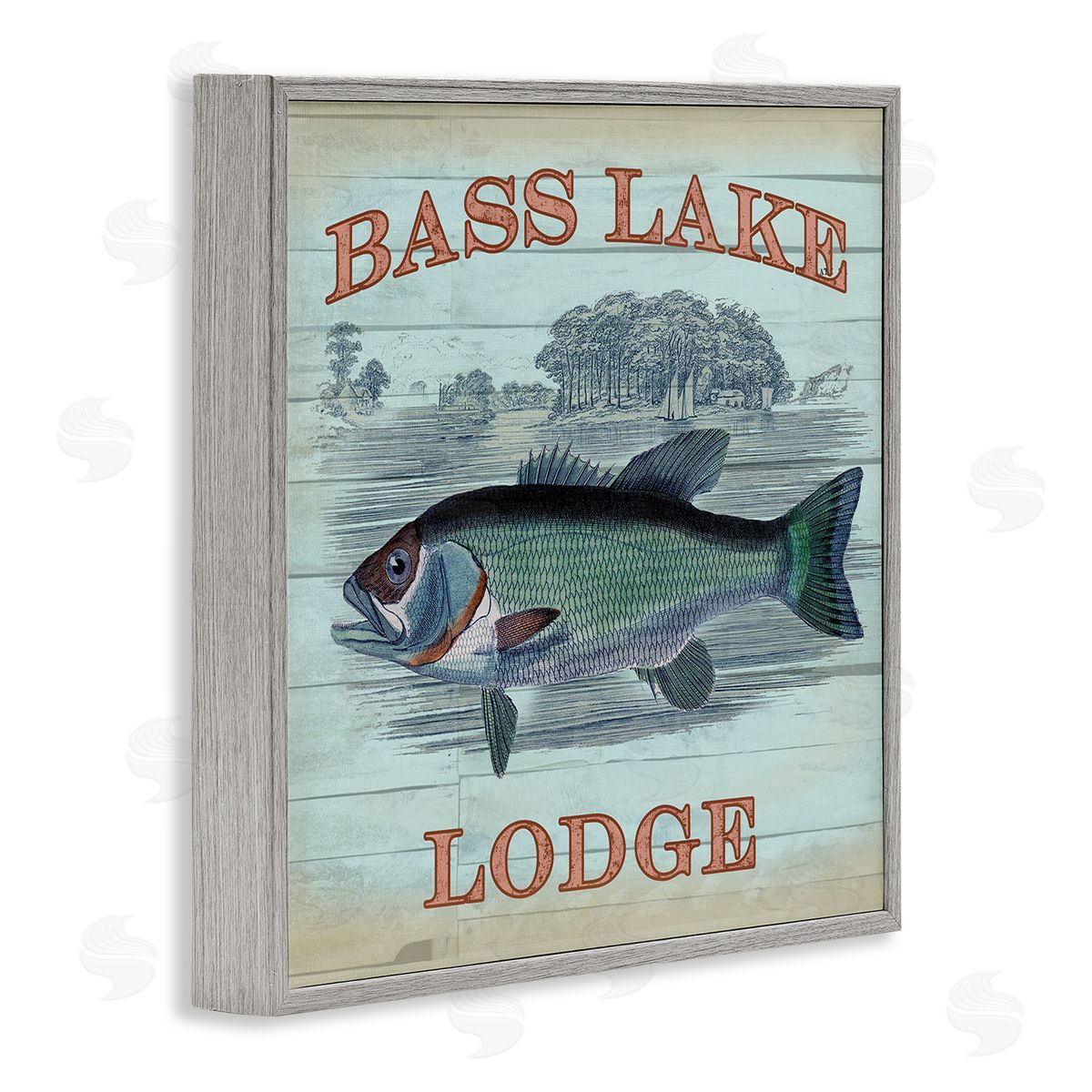Lula Bijoux & co. Bass Lake Lodge Canvas Wall Art Print