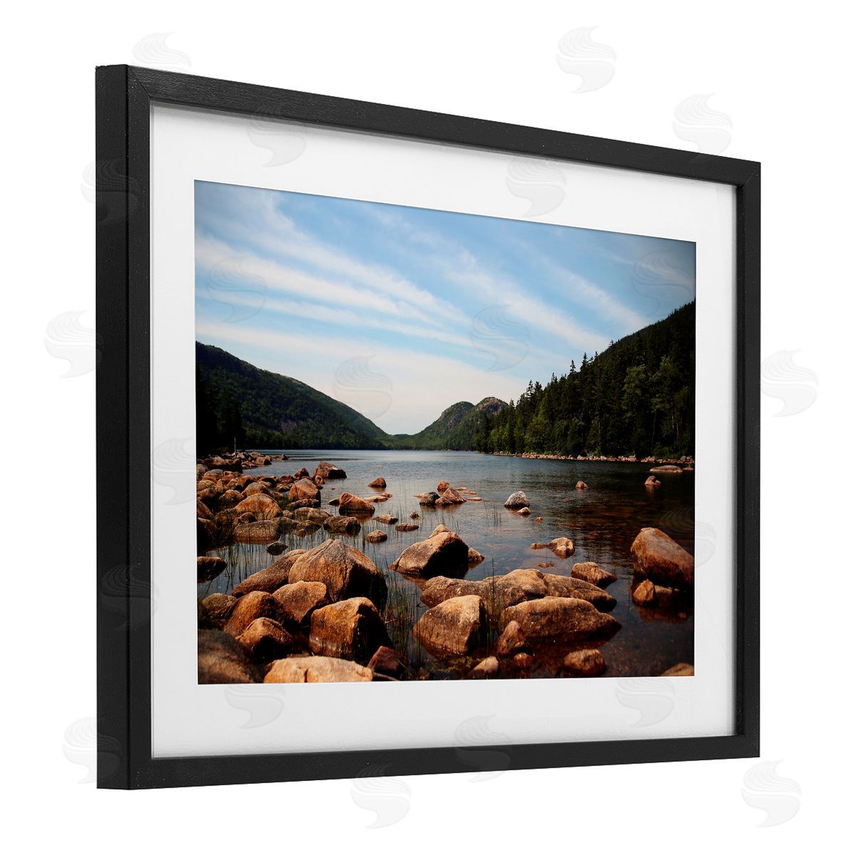 Lisa Colberg Cold River Lake Landscape Canvas Wall Art Print