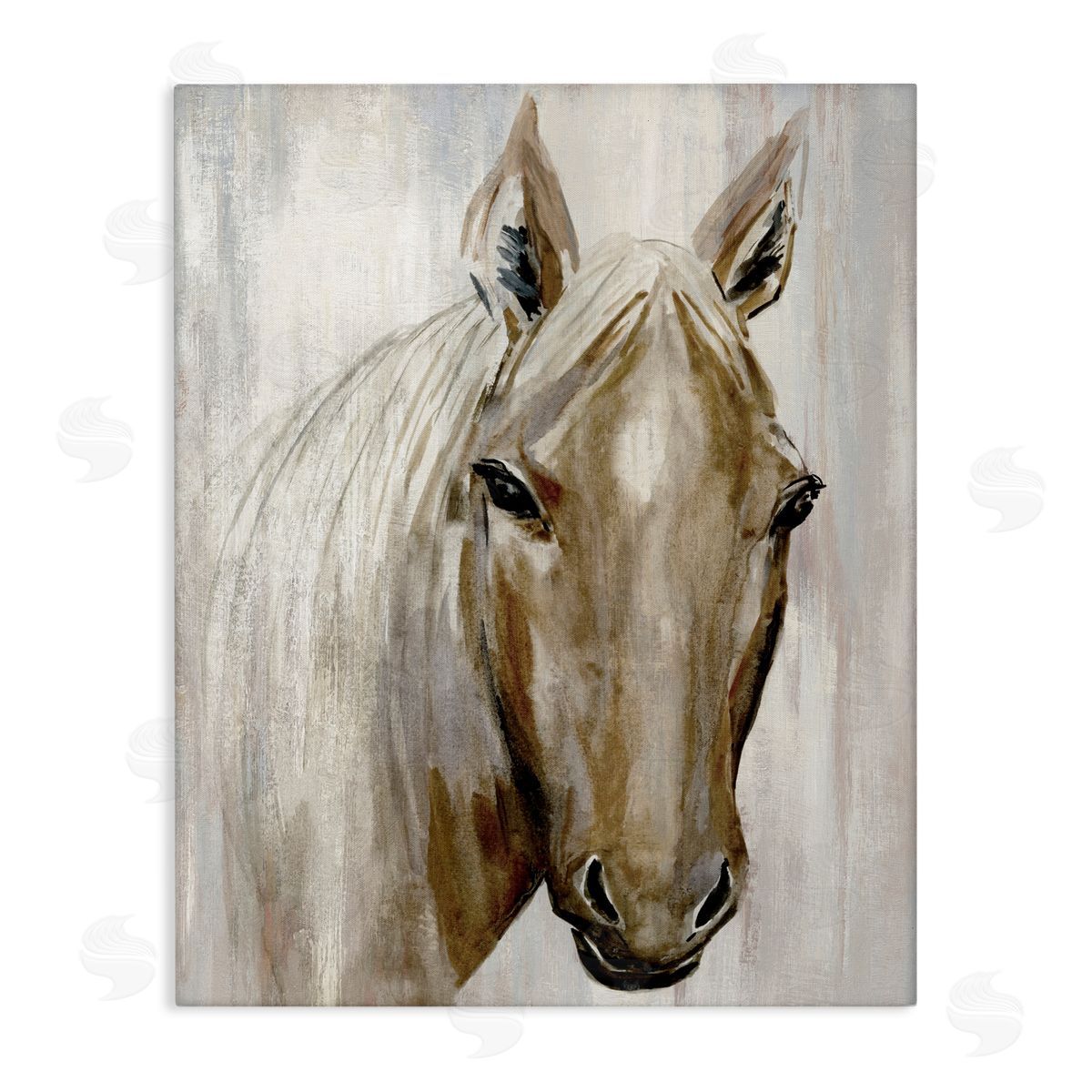 Hannah Dawson Golden Horse Portrait Canvas Wall Art Print
