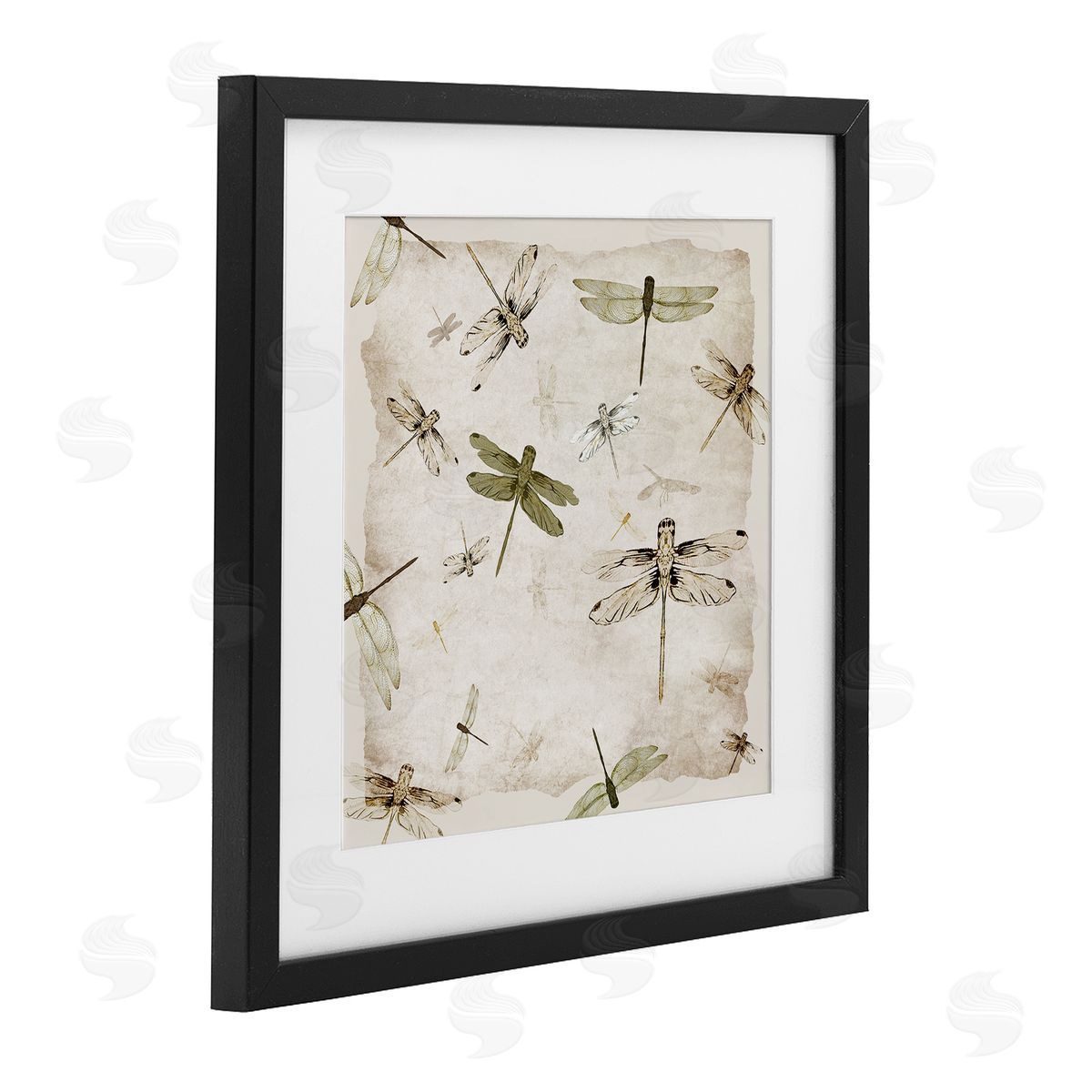 Jacob Q Vintage Grace Dragonflies Canvas Wall Art Print