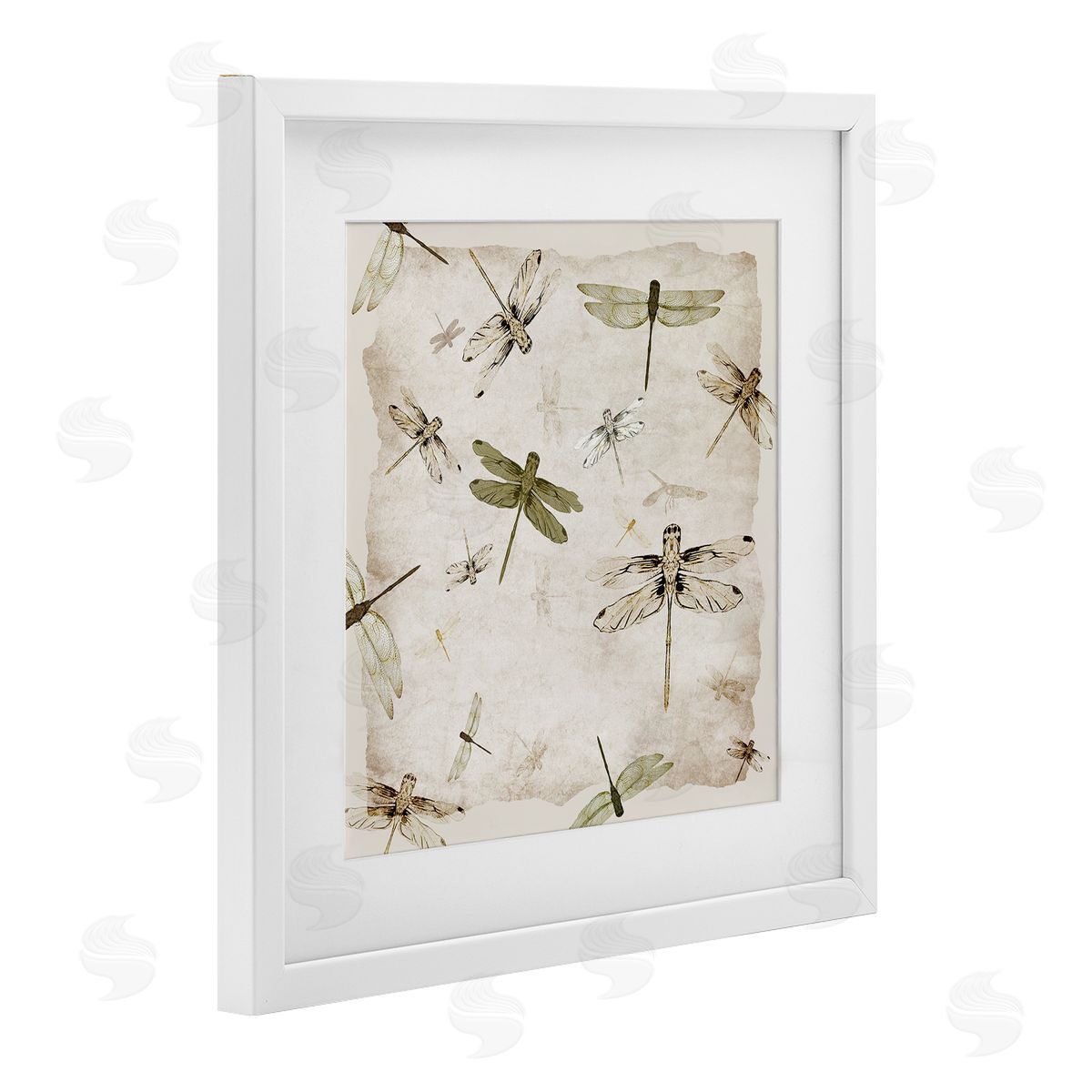 Jacob Q Vintage Grace Dragonflies Canvas Wall Art Print