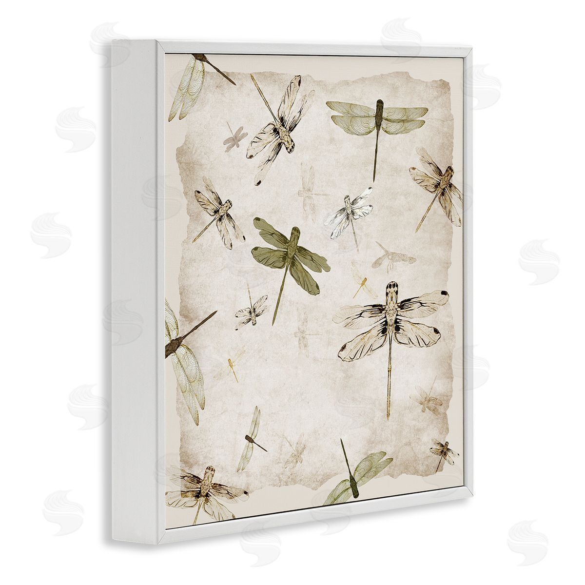Jacob Q Vintage Grace Dragonflies Canvas Wall Art Print