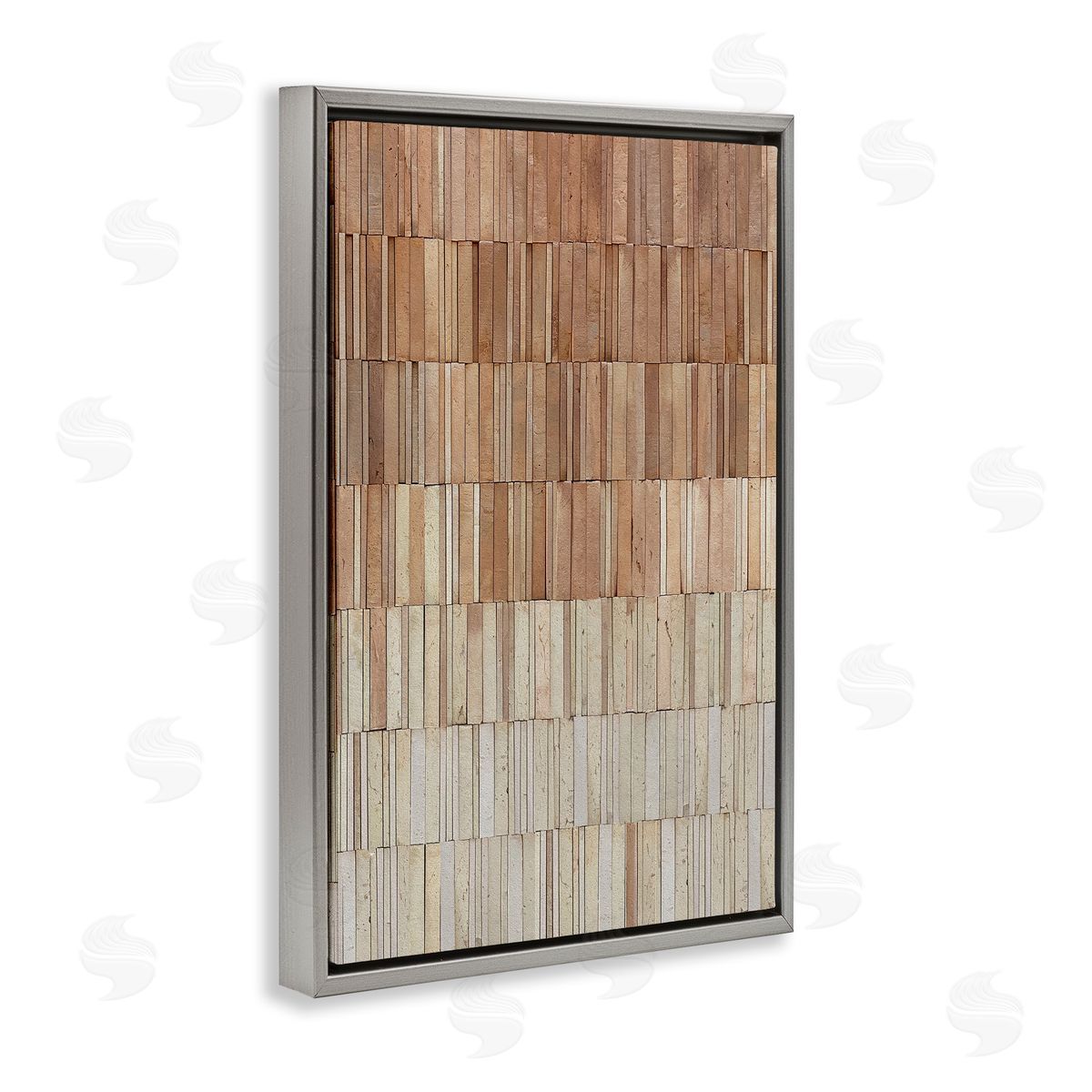 Flora Kouta Tiled Terracotta Wall Canvas Wall Art Print