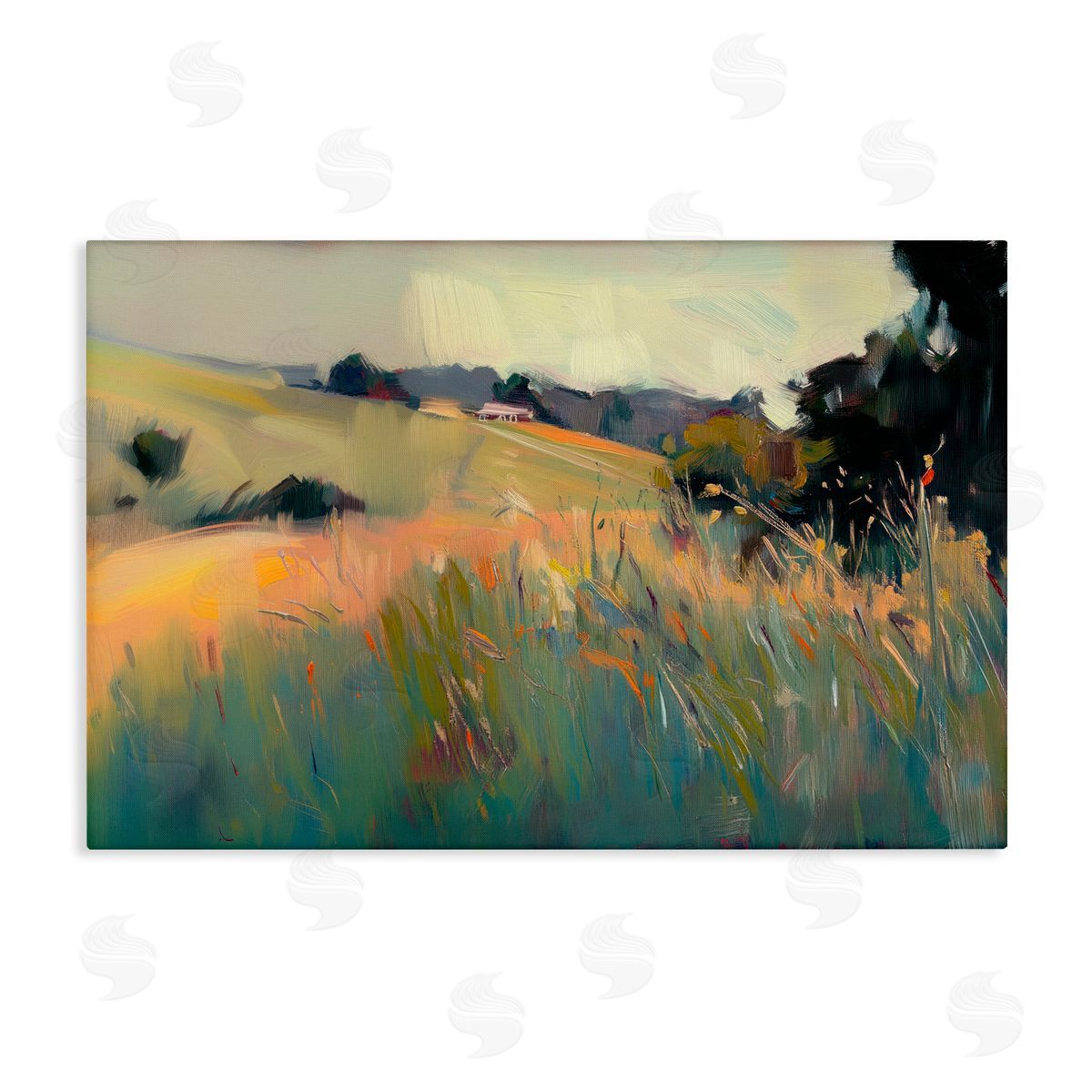 Elara Yasna Modern Tranquil Plains Canvas Wall Art Print