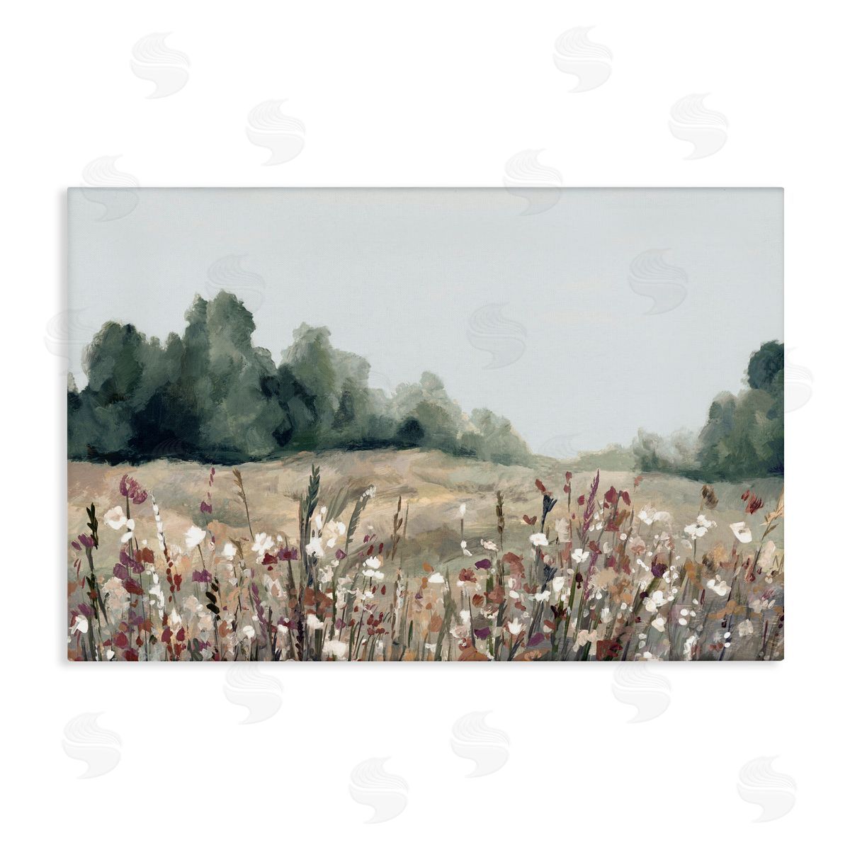 Hannah Dawson Muted Meadows Landscape Canvas Wall Art Print