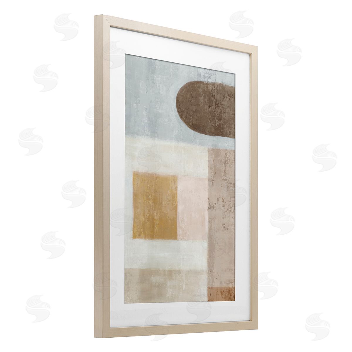 Emma Peal Subtle Drift in Neutrals Canvas Wall Art Print