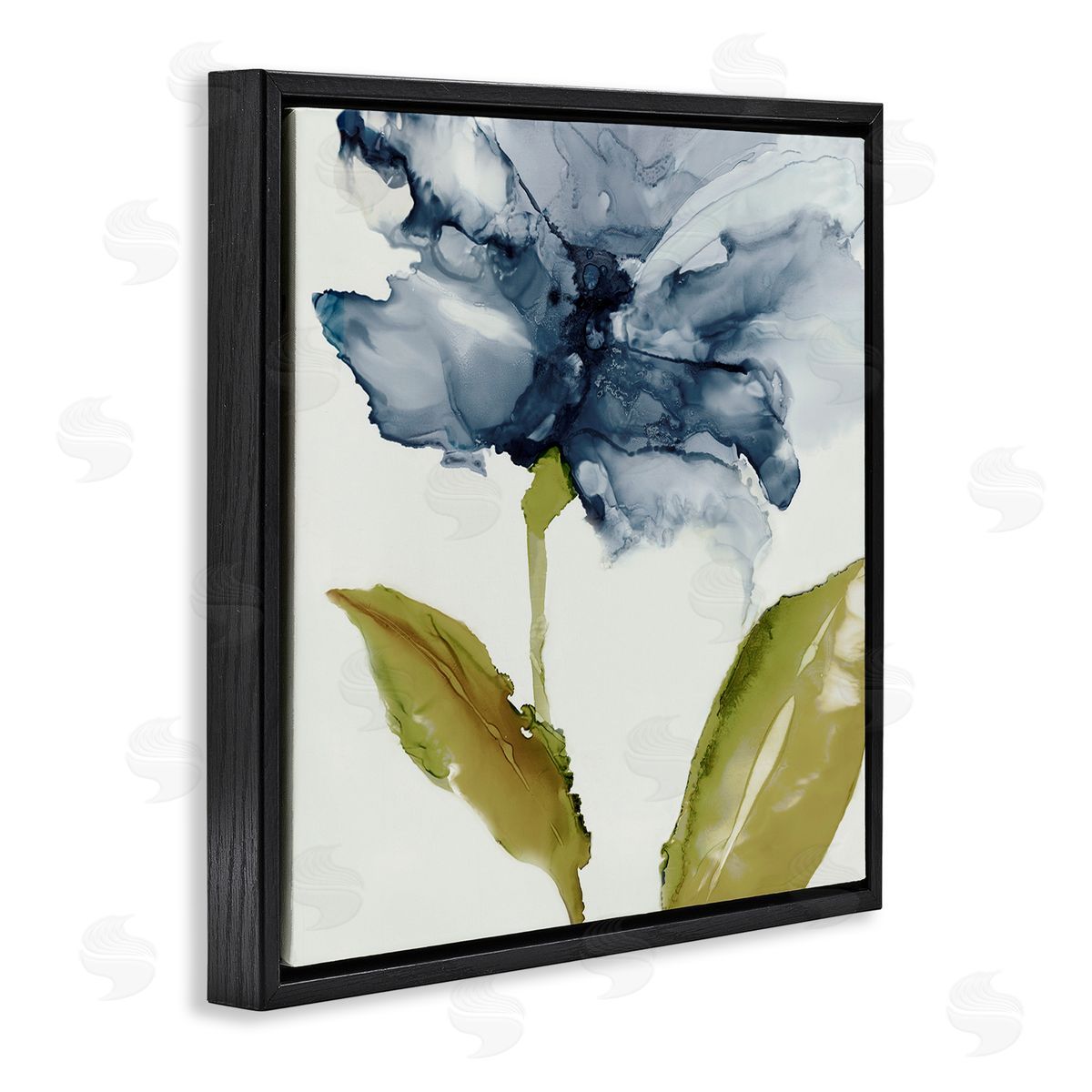 Jacob Q Fluid Flower Abstraction Canvas Wall Art Print