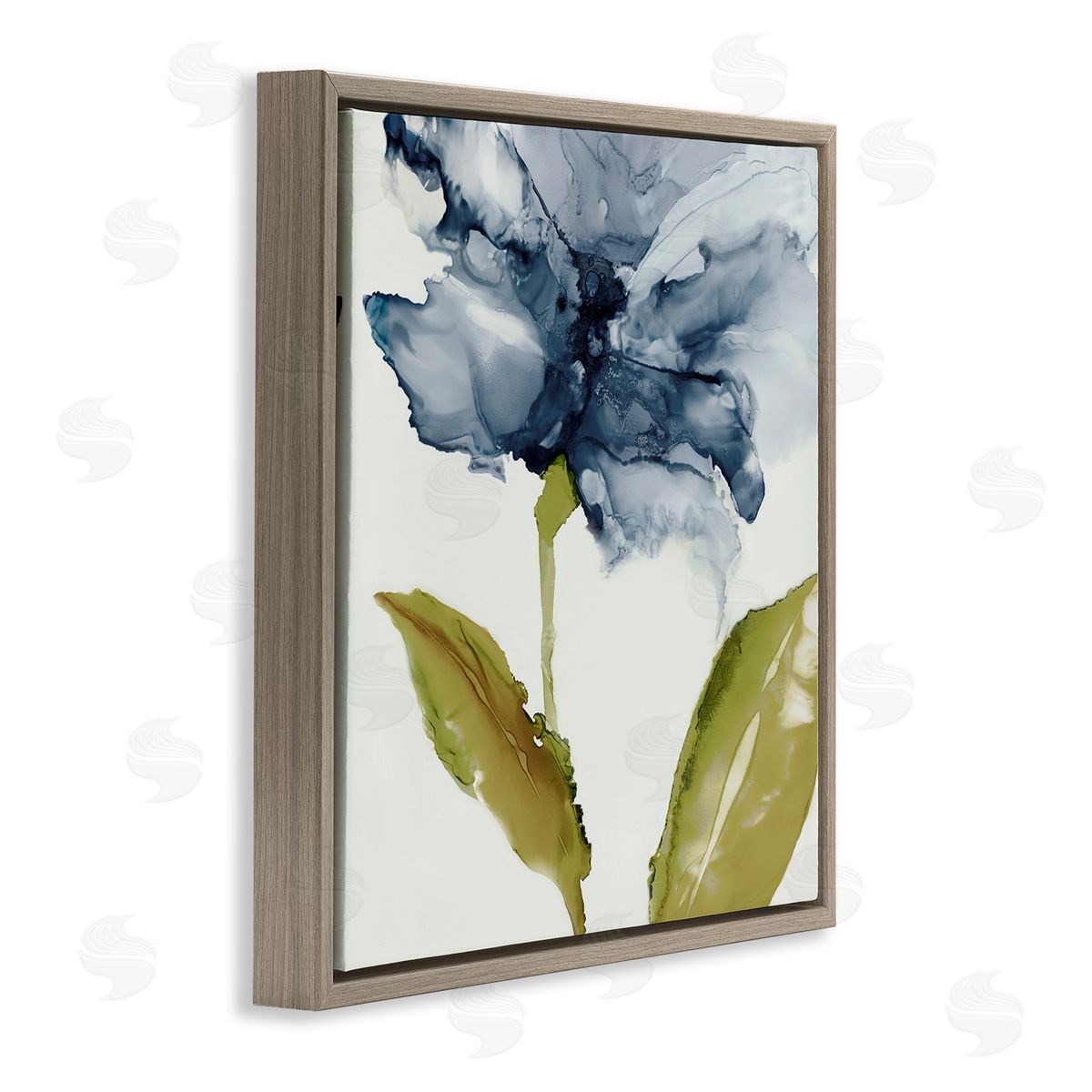 Jacob Q Fluid Flower Abstraction Canvas Wall Art Print