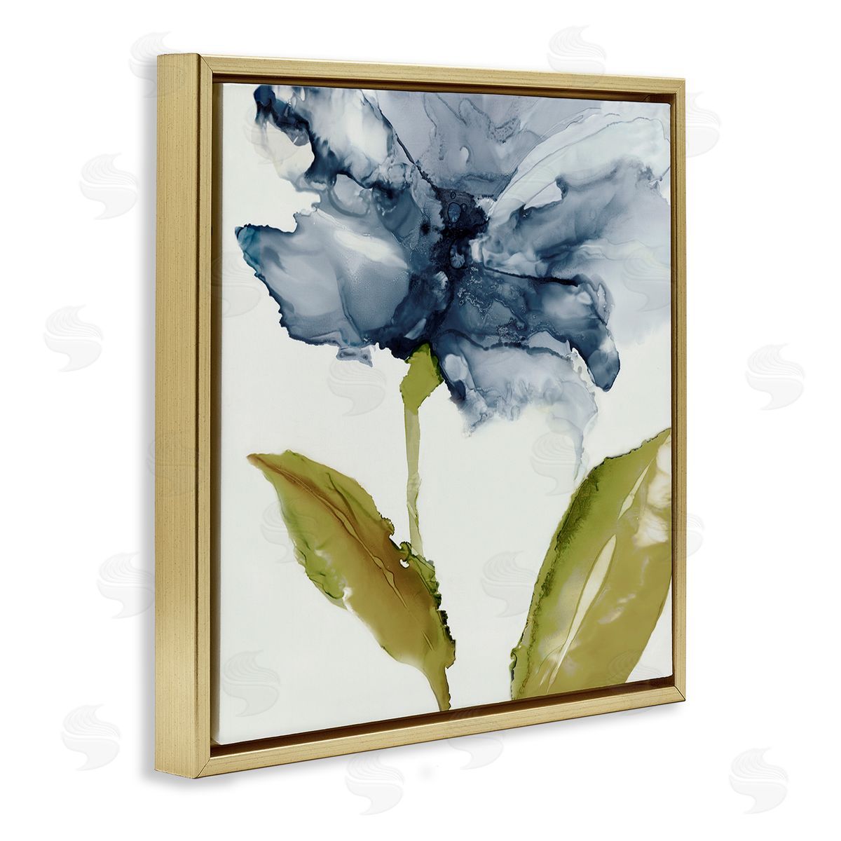 Jacob Q Fluid Flower Abstraction Canvas Wall Art Print