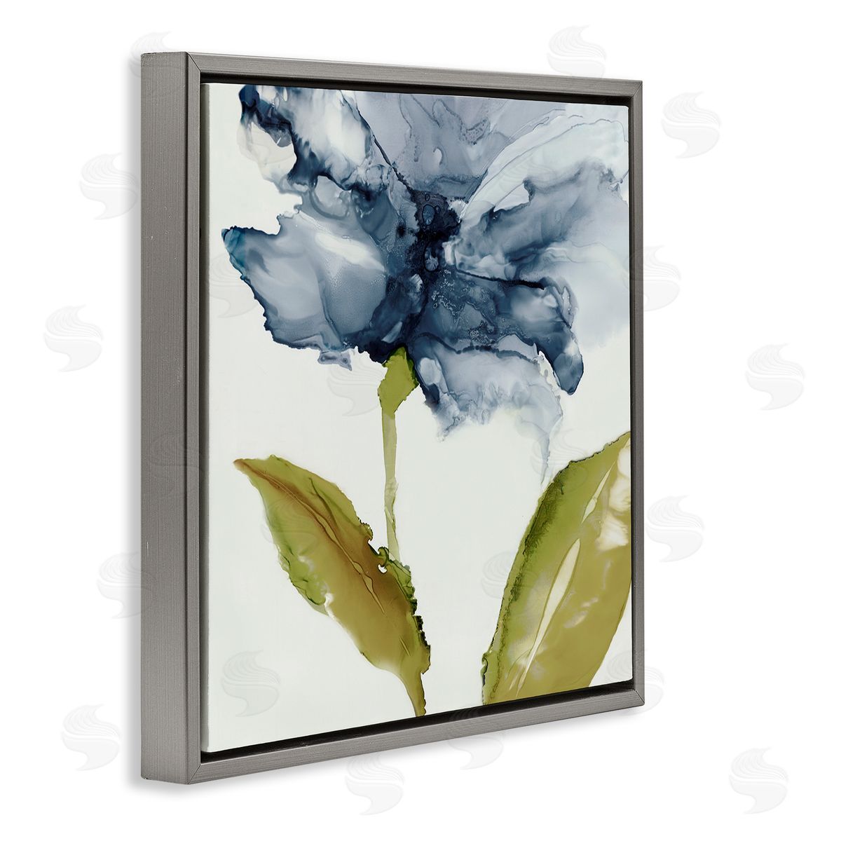 Jacob Q Fluid Flower Abstraction Canvas Wall Art Print