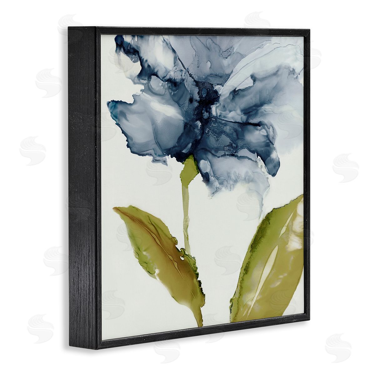 Jacob Q Fluid Flower Abstraction Canvas Wall Art Print