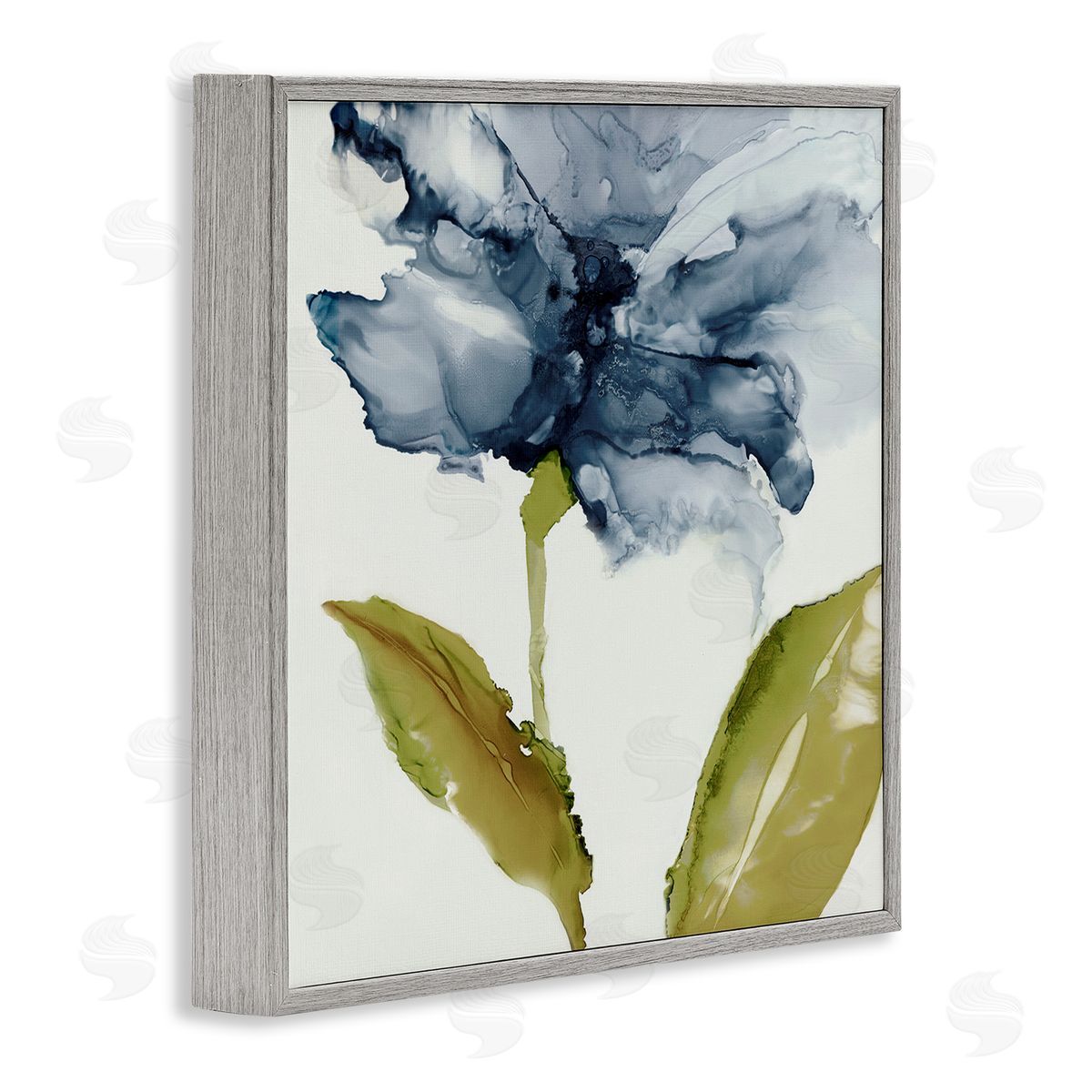 Jacob Q Fluid Flower Abstraction Canvas Wall Art Print