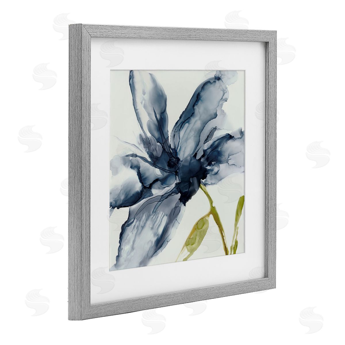 Jacob Q Petals Of Sky Flower Canvas Wall Art Print