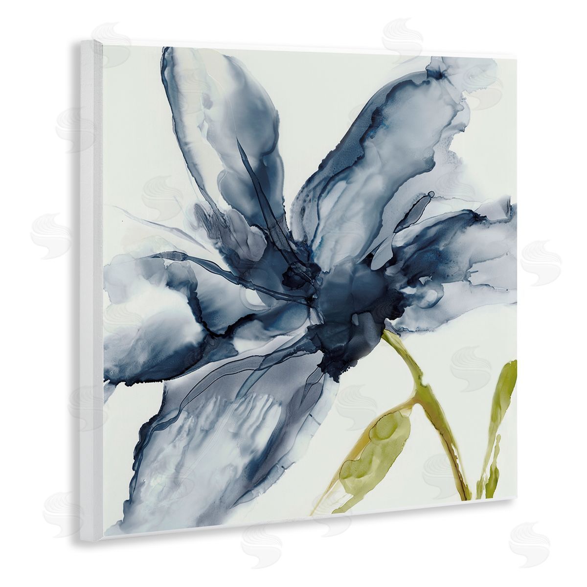 Jacob Q Petals Of Sky Flower Canvas Wall Art Print
