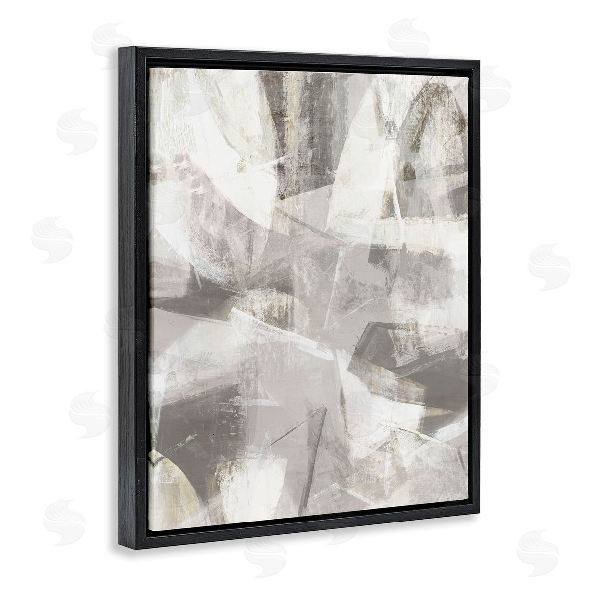 Hannah Dawson Grey Soft Currents Canvas Wall Art Print