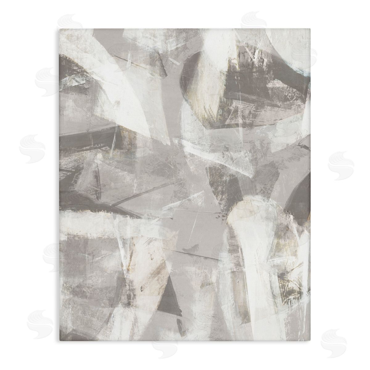Hannah Dawson Soft Currents of Grey Canvas Wall Art Print