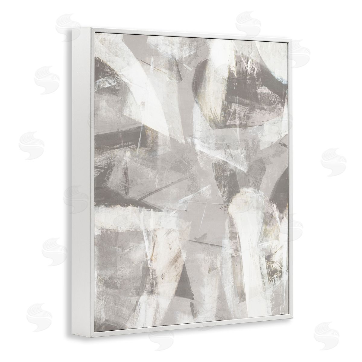 Hannah Dawson Soft Currents of Grey Canvas Wall Art Print
