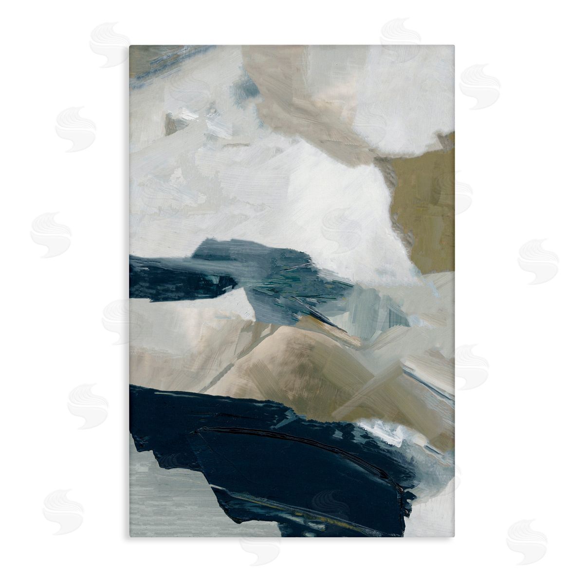 Hannah Dawson Vivid Strokes in Neutrals Canvas Wall Art Print