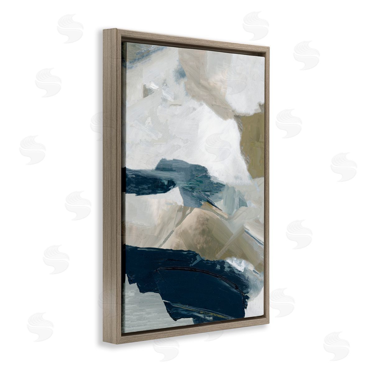 Hannah Dawson Vivid Strokes in Neutrals Canvas Wall Art Print