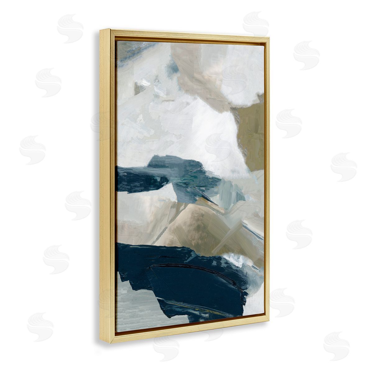 Hannah Dawson Vivid Strokes in Neutrals Canvas Wall Art Print