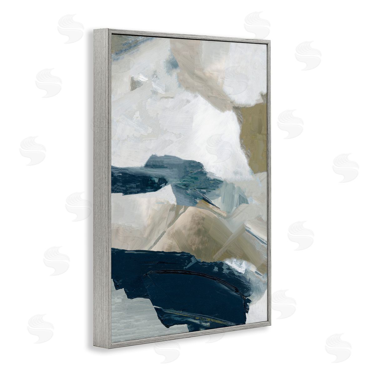 Hannah Dawson Vivid Strokes in Neutrals Canvas Wall Art Print