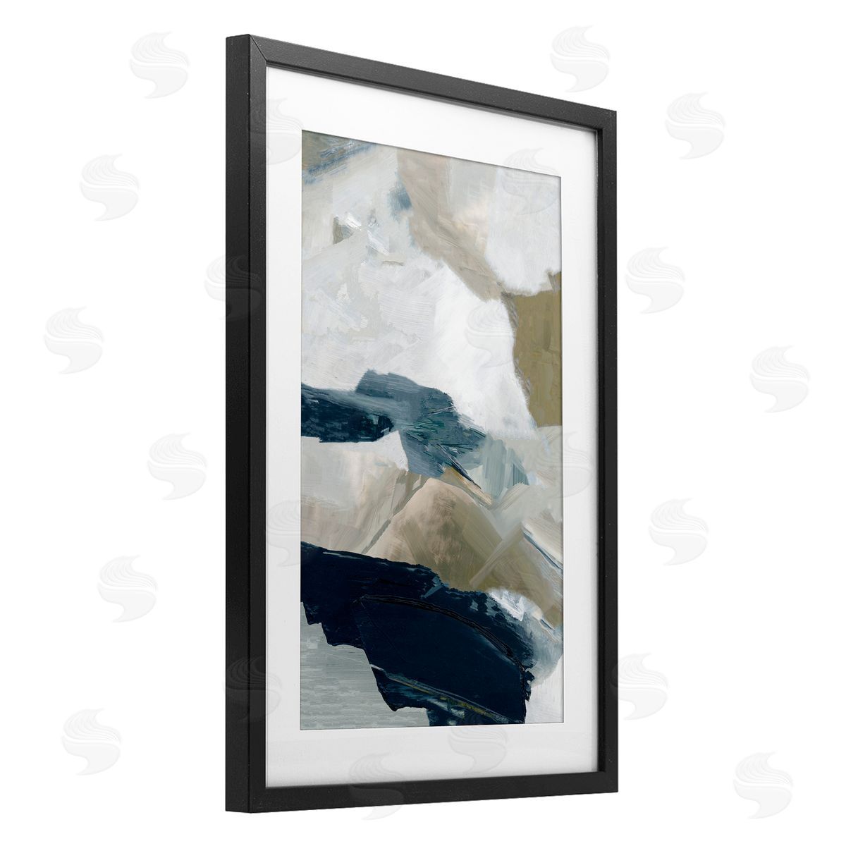 Hannah Dawson Vivid Strokes in Neutrals Canvas Wall Art Print