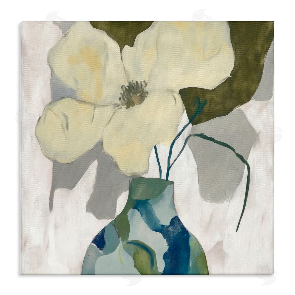 Elara Yasna Boho Modern Petals Canvas Wall Art Print