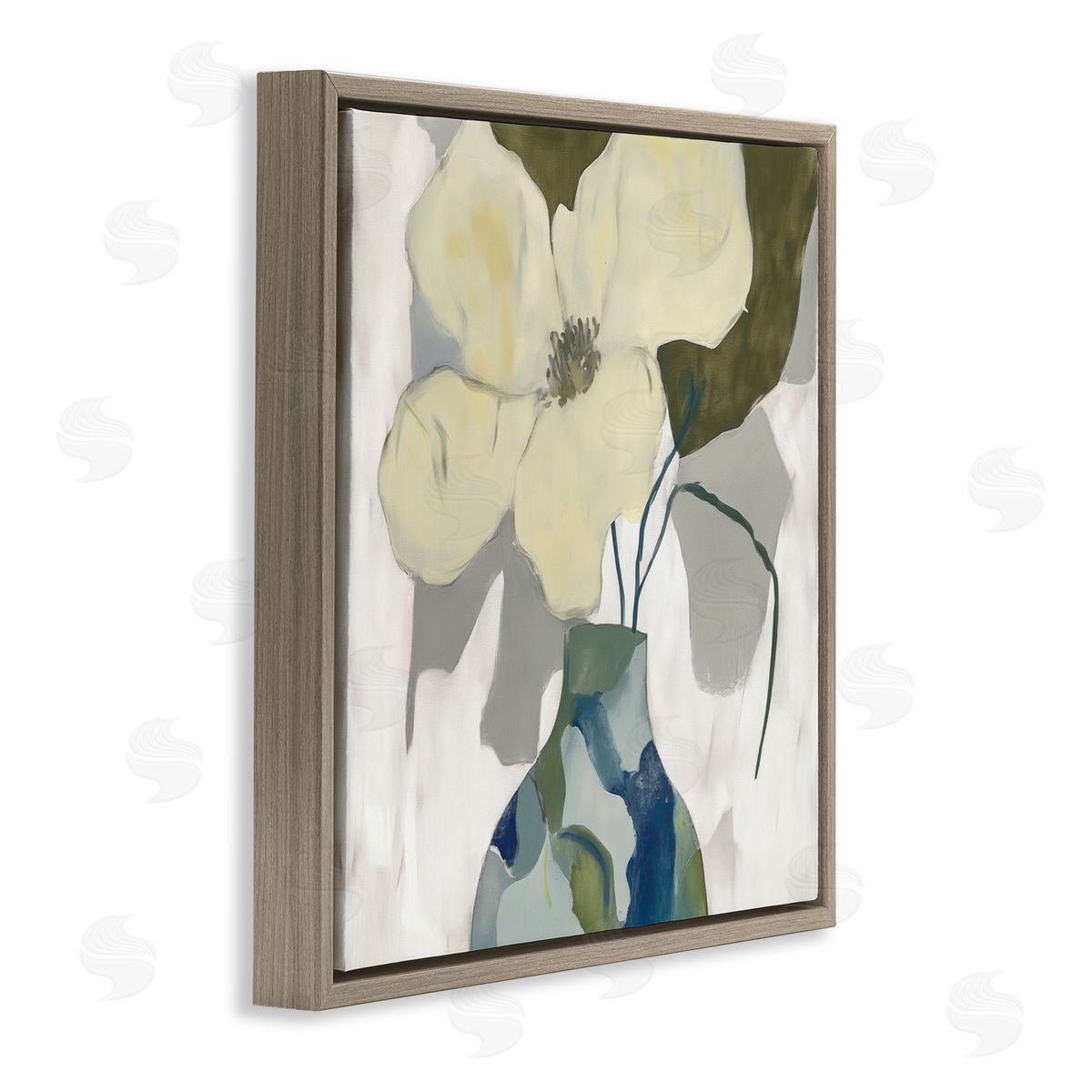 Elara Yasna Boho Modern Petals Canvas Wall Art Print