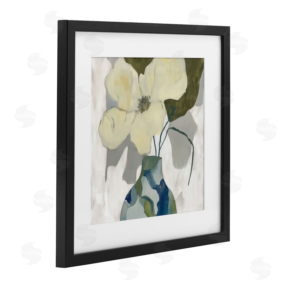 Elara Yasna Boho Modern Petals Canvas Wall Art Print