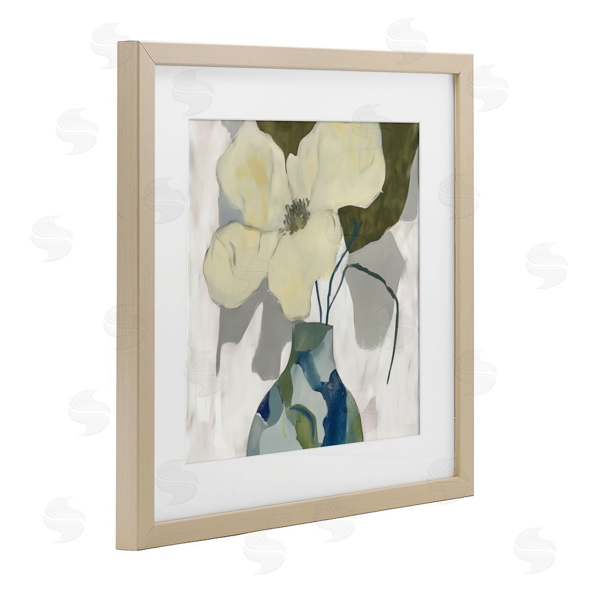 Elara Yasna Boho Modern Petals Canvas Wall Art Print