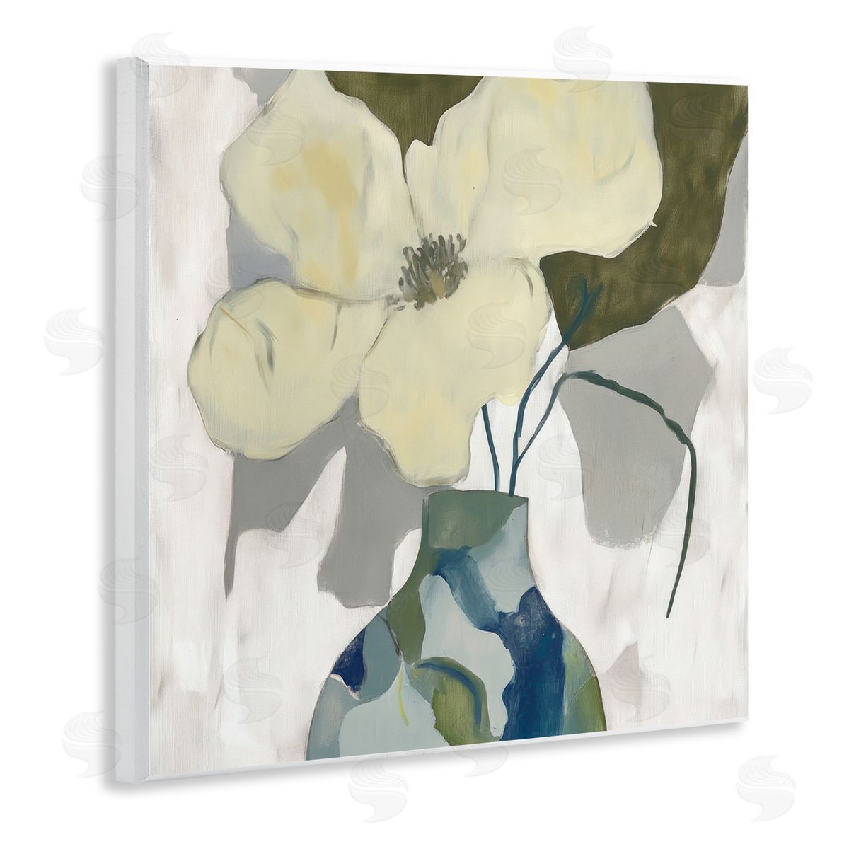 Elara Yasna Boho Modern Petals Canvas Wall Art Print