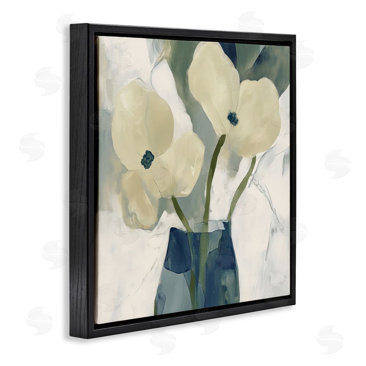 Elara Yasna Simple Yellow Petals Canvas Wall Art Print