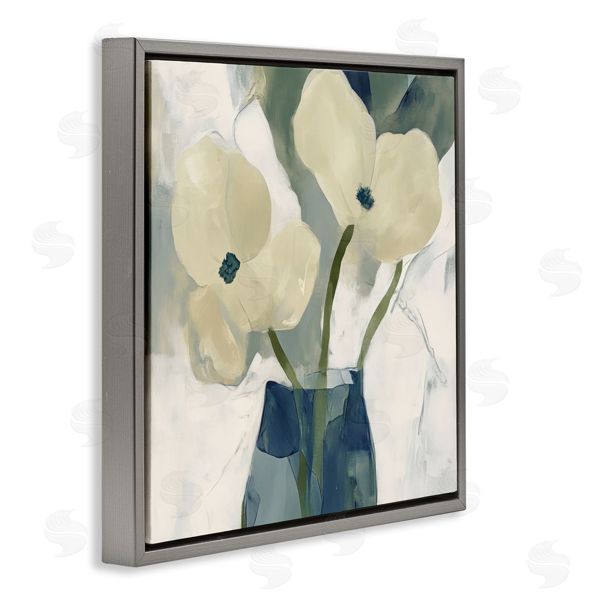 Elara Yasna Simple Yellow Petals Canvas Wall Art Print