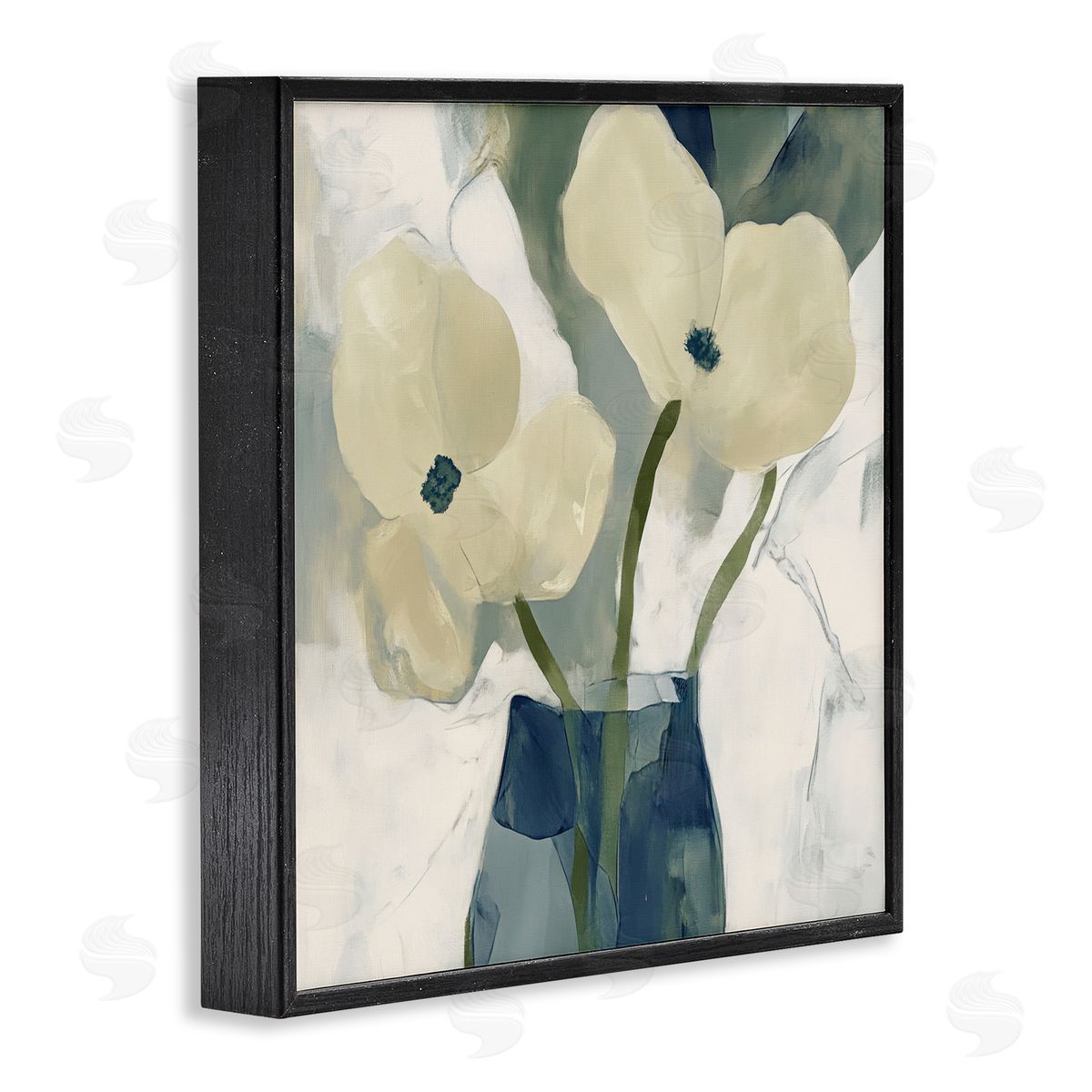 Elara Yasna Simple Yellow Petals Canvas Wall Art Print