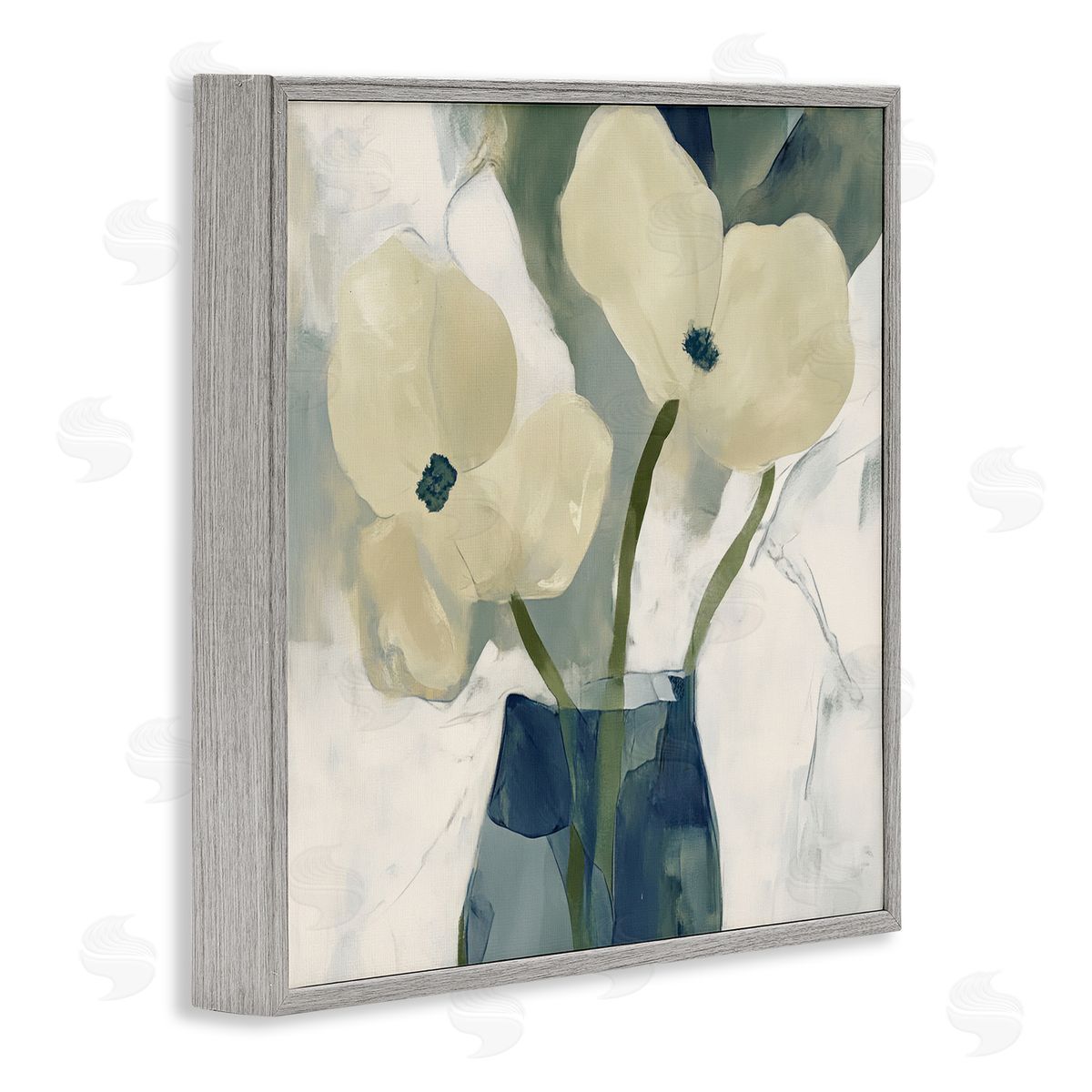 Elara Yasna Simple Yellow Petals Canvas Wall Art Print