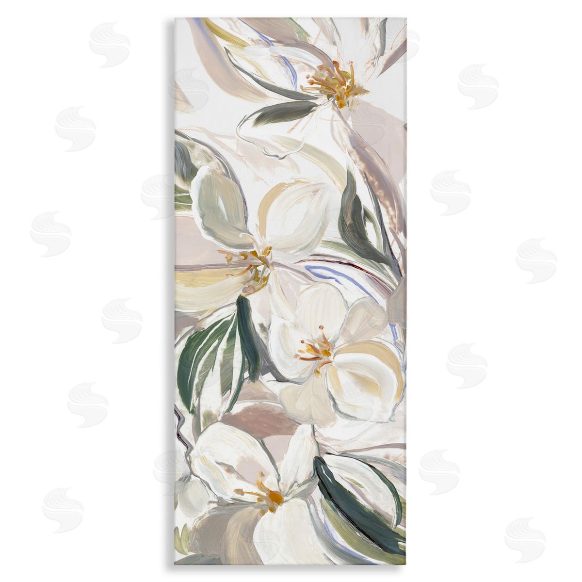 Hannah Dawson Spring Blooms in Earth Tones Canvas Wall Art Print