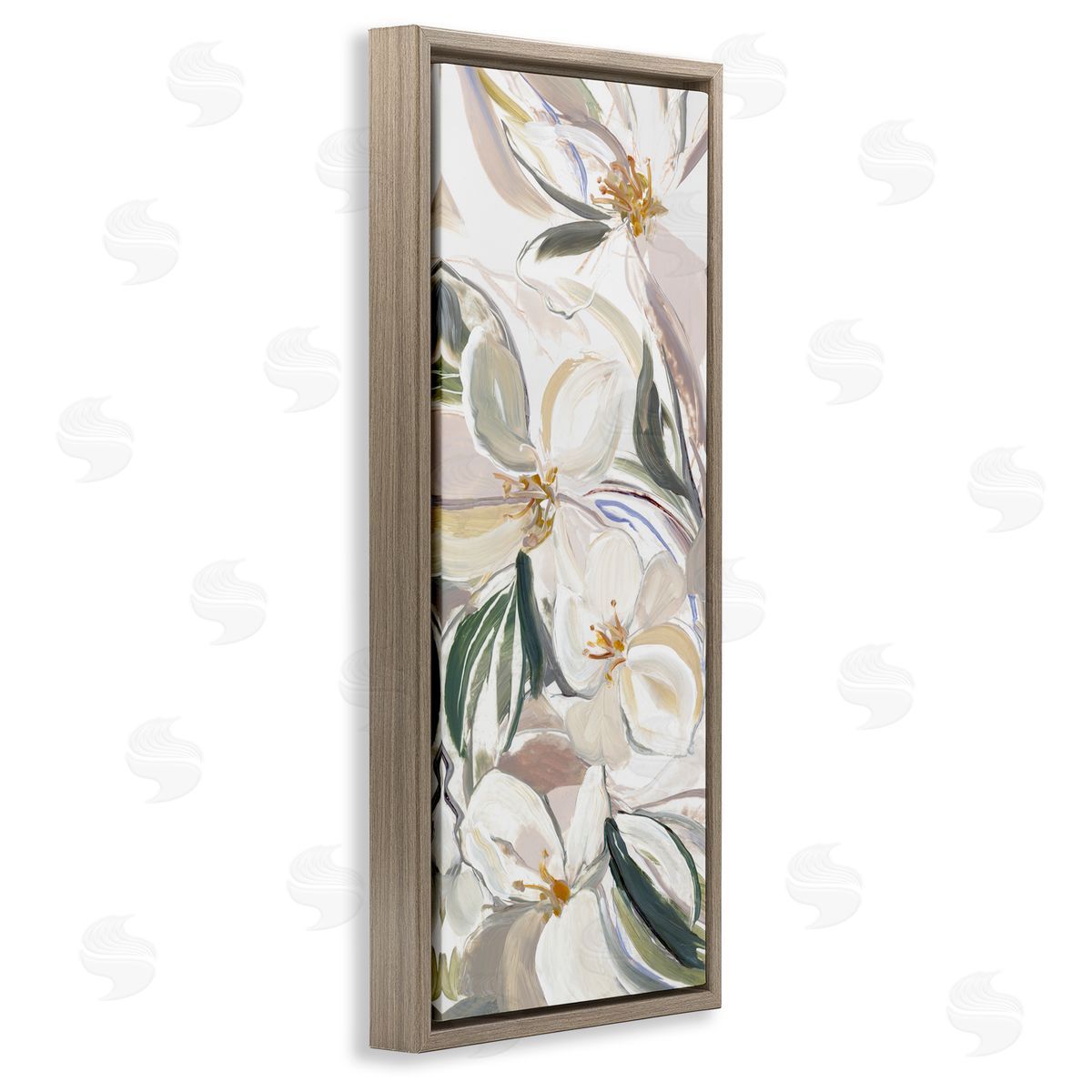 Hannah Dawson Spring Blooms in Earth Tones Canvas Wall Art Print