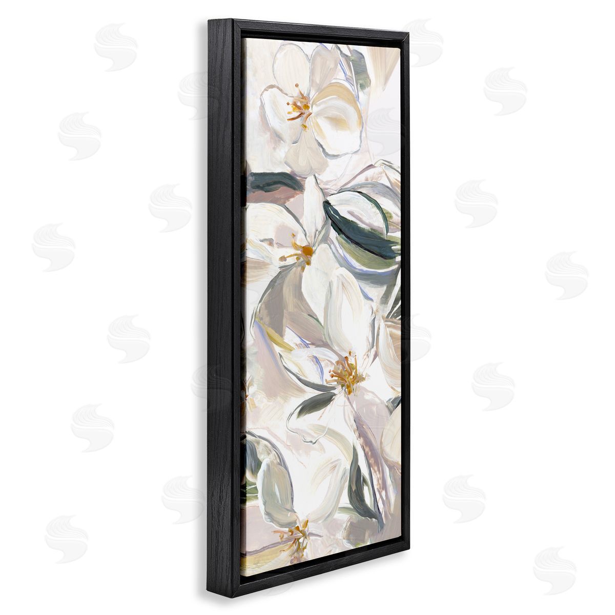Hannah Dawson Neutral Tone Spring Blooms Canvas Wall Art Print