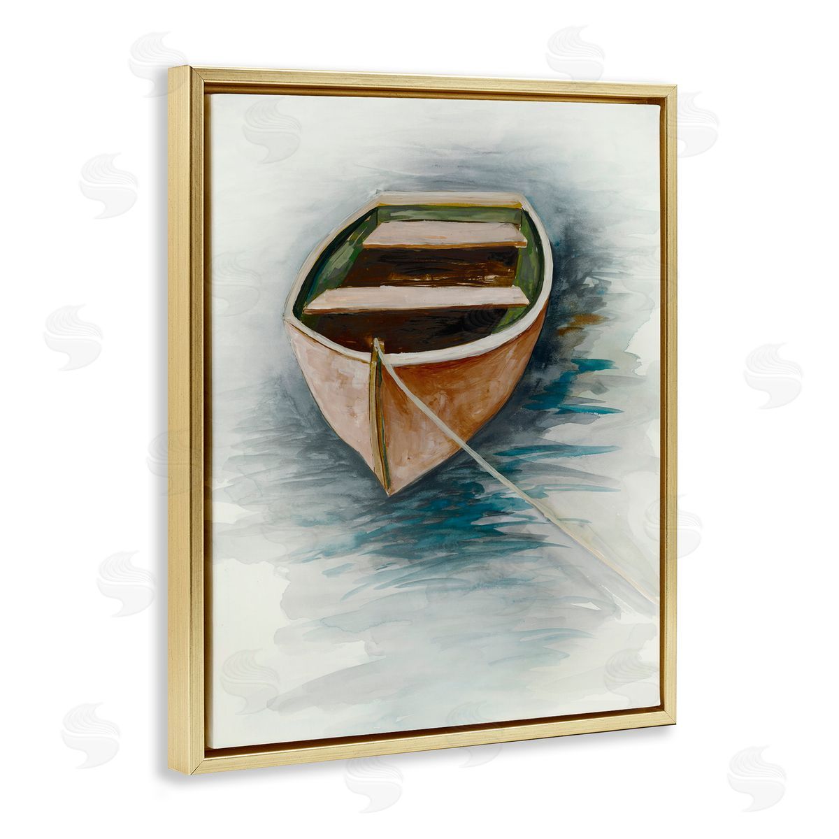 Jacob Q Sunset Drift Boat Canvas Wall Art Print